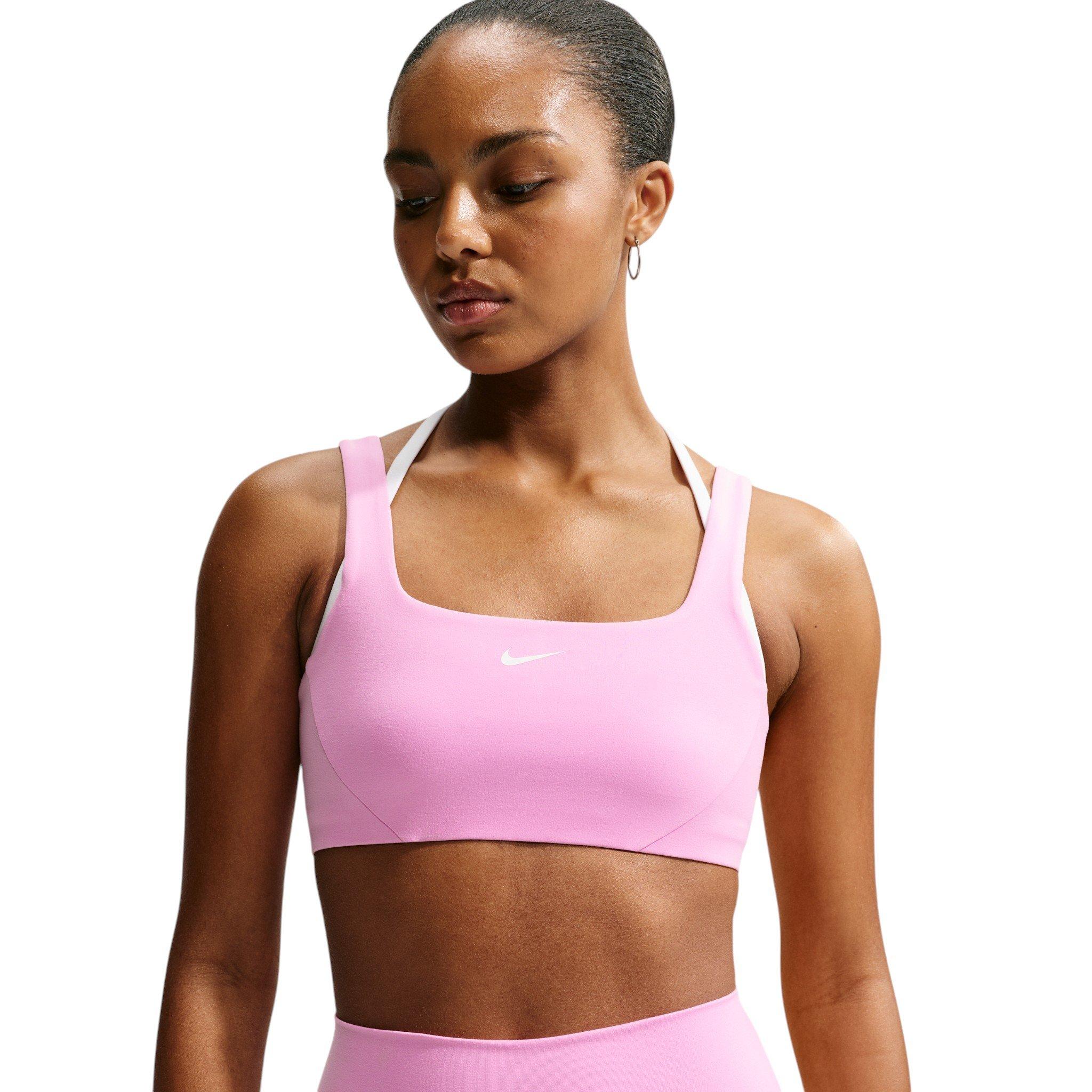 Nike Women's One Lt-Support Strappy E+ Sports Bra - Pink - PINK